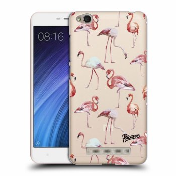 Picasee silikonový průhledný obal pro Xiaomi Redmi 4A - Flamingos