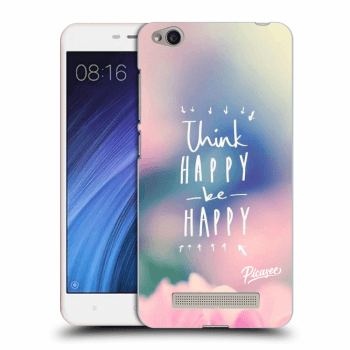 Picasee silikonový průhledný obal pro Xiaomi Redmi 4A - Think happy be happy