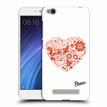 Picasee silikonový průhledný obal pro Xiaomi Redmi 4A - Big heart