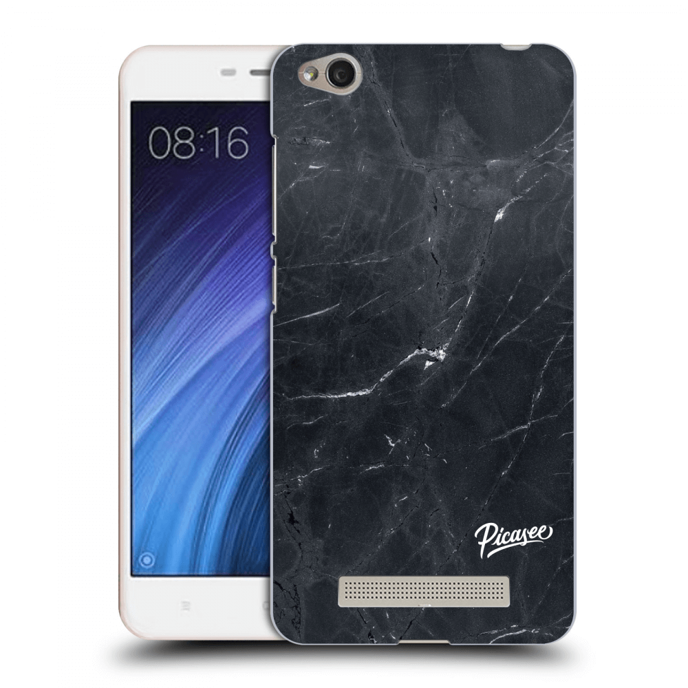 Picasee silikonový průhledný obal pro Xiaomi Redmi 4A - Black marble