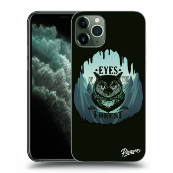 Picasee silikonový černý obal pro Apple iPhone 11 Pro Max - Forest owl