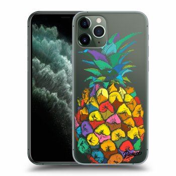 Picasee silikonový průhledný obal pro Apple iPhone 11 Pro Max - Pineapple