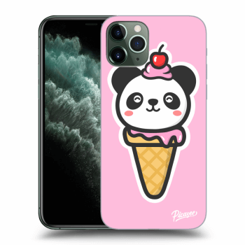 Picasee silikonový průhledný obal pro Apple iPhone 11 Pro Max - Ice Cream Panda