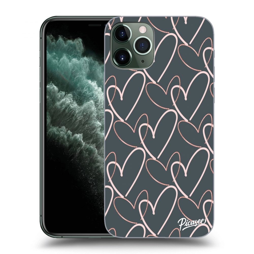 Picasee silikonový průhledný obal pro Apple iPhone 11 Pro Max - Lots of love