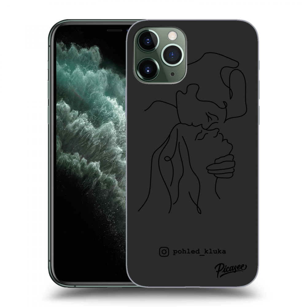 Picasee silikonový černý obal pro Apple iPhone 11 Pro Max - Forehead kiss