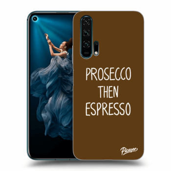 Picasee silikonový černý obal pro Honor 20 Pro - Prosecco then espresso