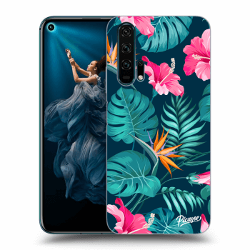 Obal pro Honor 20 Pro - Pink Monstera