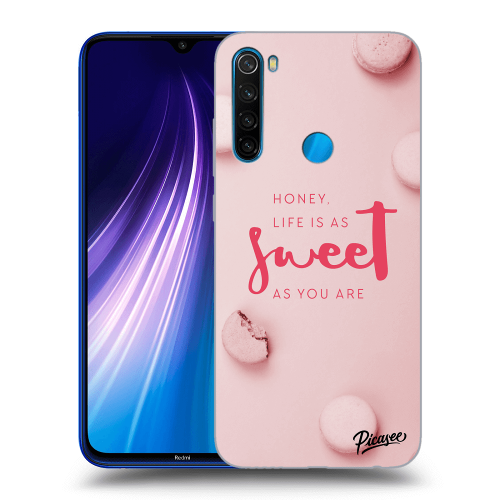 Picasee silikonový černý obal pro Xiaomi Redmi Note 8 - Life is as sweet as you are