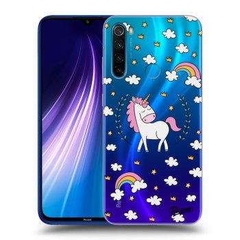 Picasee silikonový průhledný obal pro Xiaomi Redmi Note 8 - Unicorn star heaven