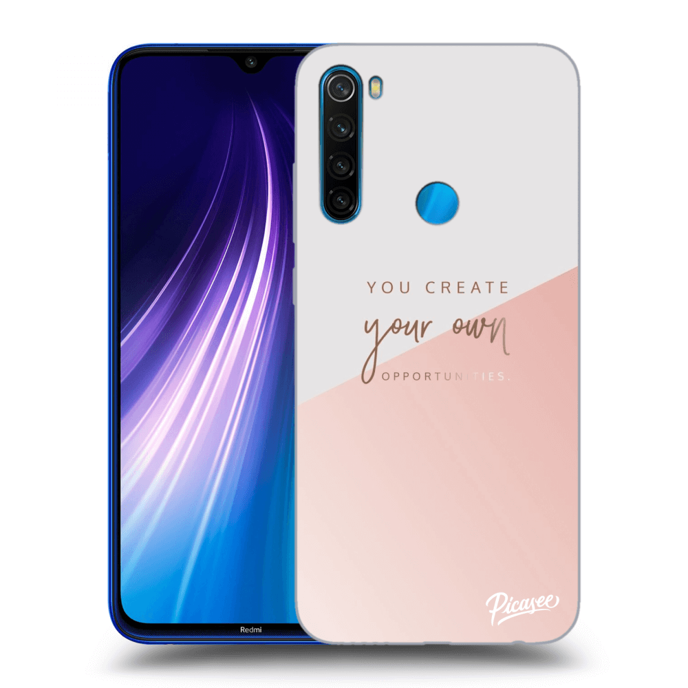 Picasee silikonový průhledný obal pro Xiaomi Redmi Note 8 - You create your own opportunities