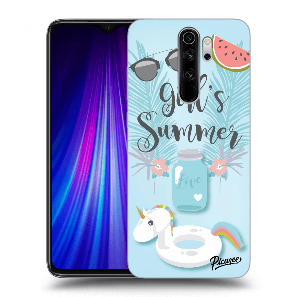 Picasee silikonový průhledný obal pro Xiaomi Redmi Note 8 Pro - Girls Summer