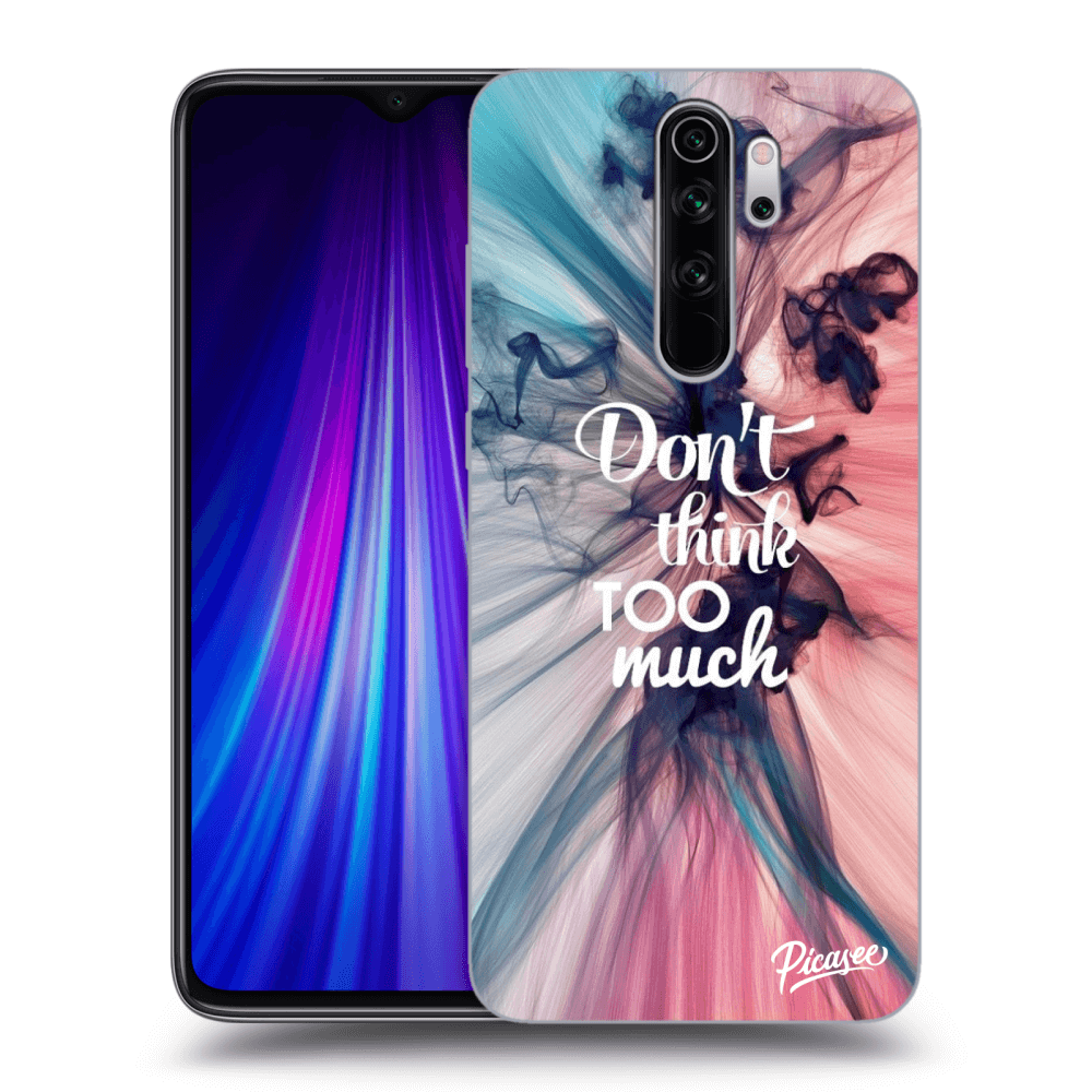 Picasee silikonový černý obal pro Xiaomi Redmi Note 8 Pro - Don't think TOO much