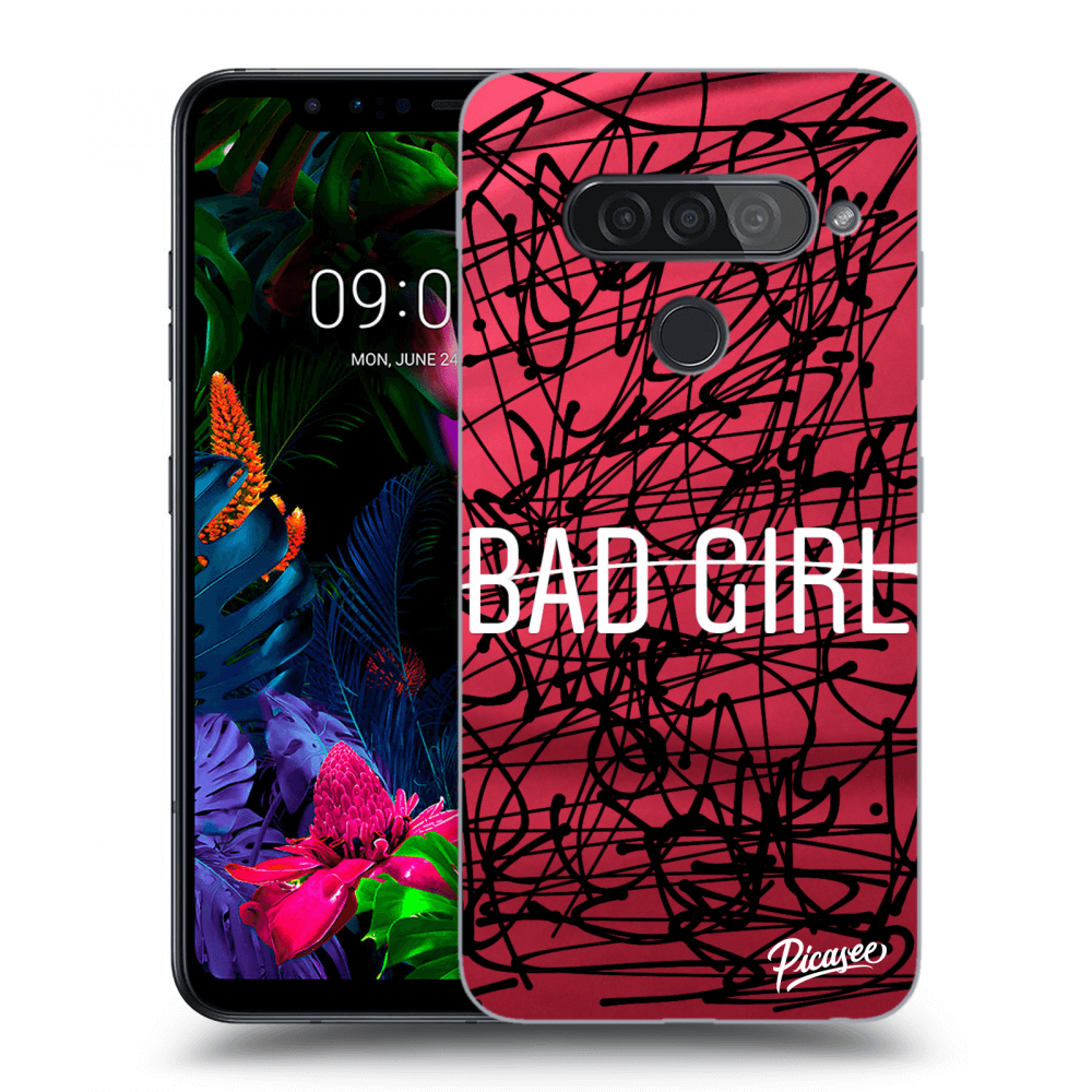Picasee silikonový průhledný obal pro LG G8s ThinQ - Bad girl