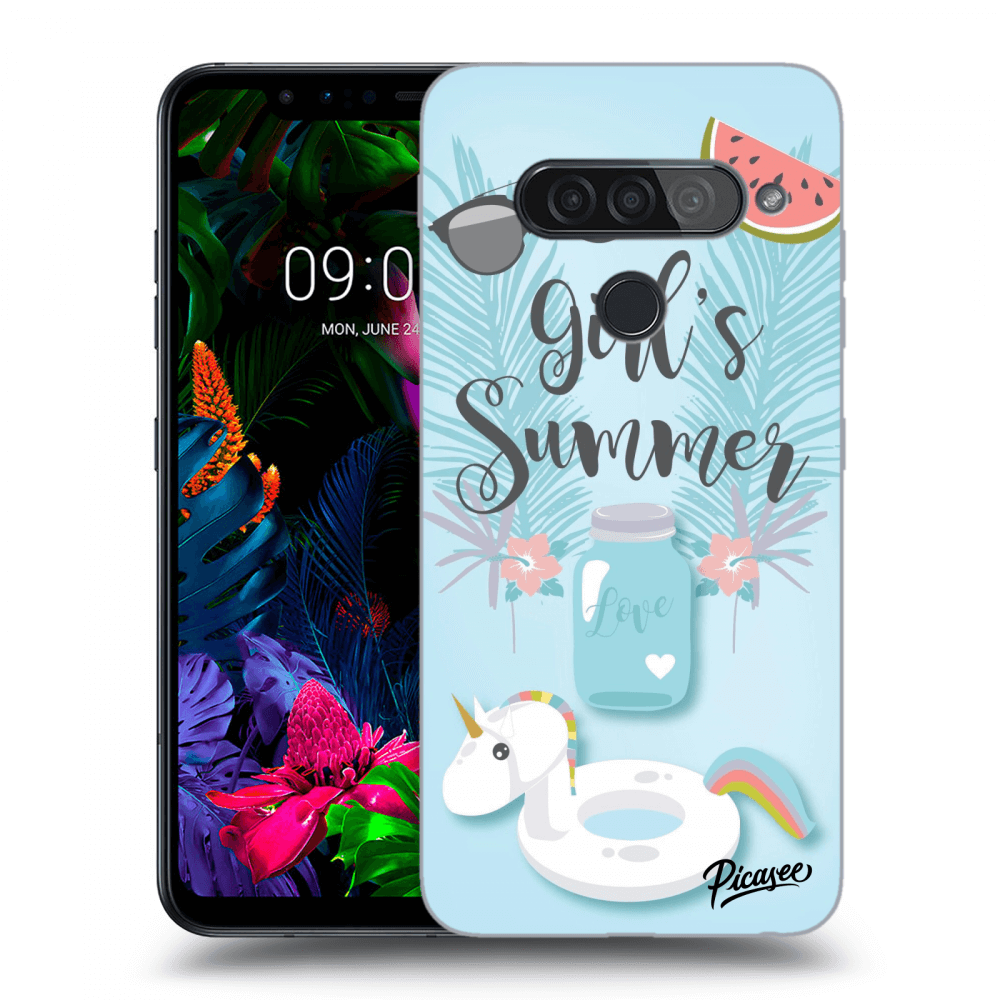 Picasee silikonový průhledný obal pro LG G8s ThinQ - Girls Summer
