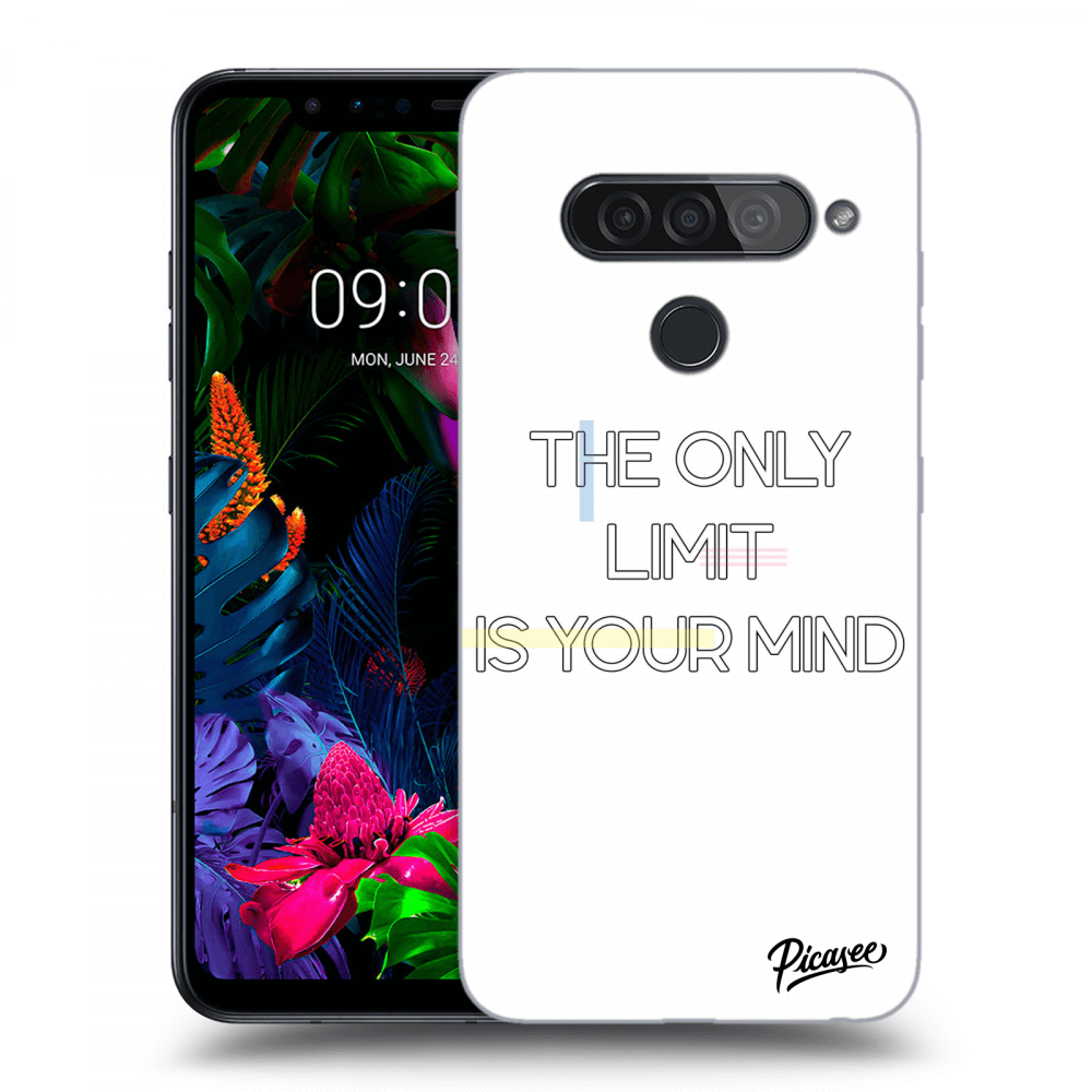 Picasee silikonový průhledný obal pro LG G8s ThinQ - The only limit is your mind