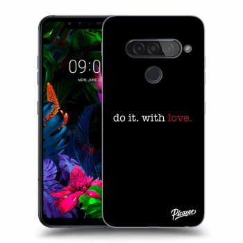 Picasee silikonový průhledný obal pro LG G8s ThinQ - Do it. With love.