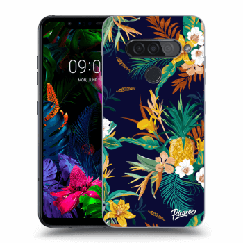 Picasee silikonový průhledný obal pro LG G8s ThinQ - Pineapple Color