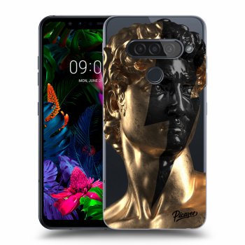 Picasee silikonový průhledný obal pro LG G8s ThinQ - Wildfire - Gold