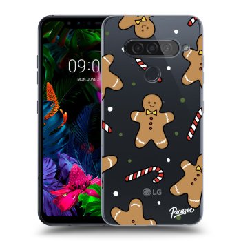 Picasee silikonový průhledný obal pro LG G8s ThinQ - Gingerbread