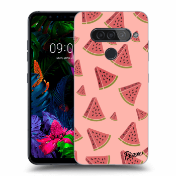 Picasee silikonový průhledný obal pro LG G8s ThinQ - Watermelon
