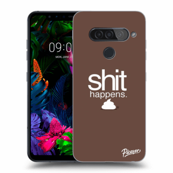 Picasee silikonový průhledný obal pro LG G8s ThinQ - Shit happens