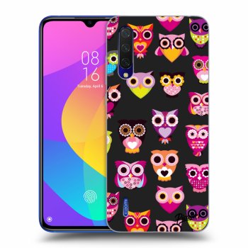 Picasee silikonový černý obal pro Xiaomi Mi 9 Lite - Owls
