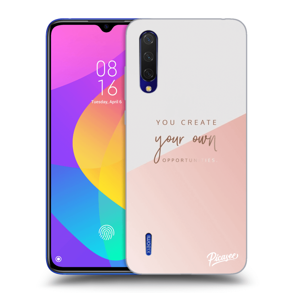 Picasee silikonový průhledný obal pro Xiaomi Mi 9 Lite - You create your own opportunities