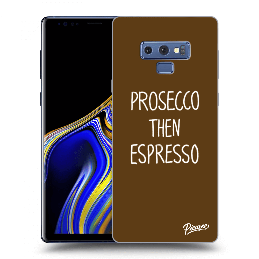 Picasee silikonový černý obal pro Samsung Galaxy Note 9 N960F - Prosecco then espresso