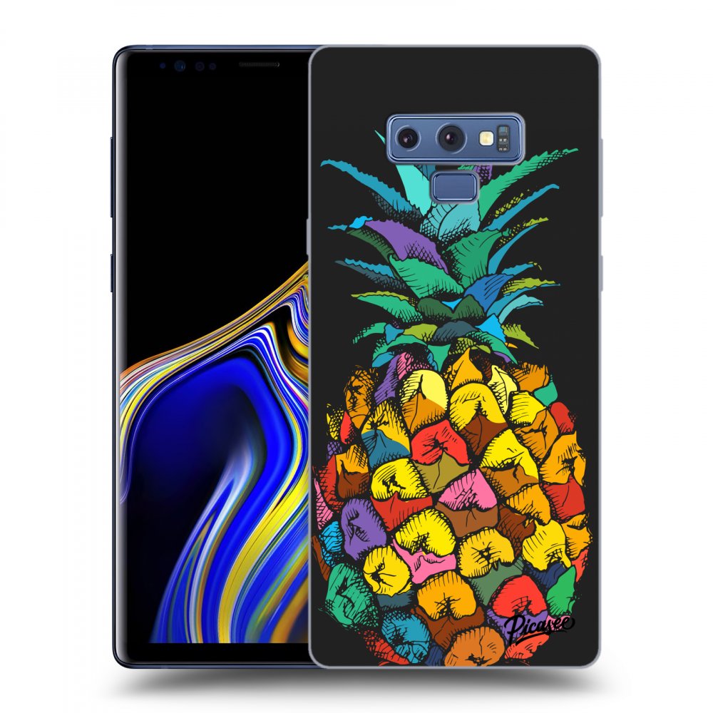 Picasee silikonový černý obal pro Samsung Galaxy Note 9 N960F - Pineapple