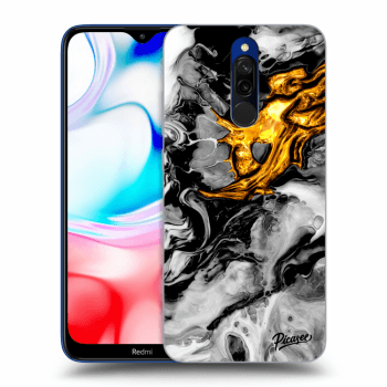 Obal pro Xiaomi Redmi 8 - Black Gold 2