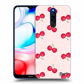 Picasee silikonový průhledný obal pro Xiaomi Redmi 8 - Cherries