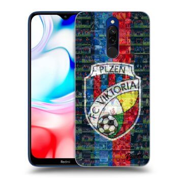 Picasee silikonový černý obal pro Xiaomi Redmi 8 - FC Viktoria Plzeň A