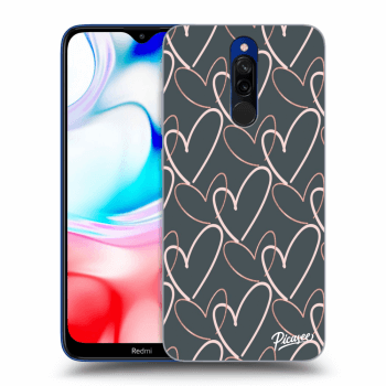 Picasee silikonový černý obal pro Xiaomi Redmi 8 - Lots of love