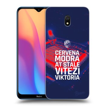 Picasee silikonový průhledný obal pro Xiaomi Redmi 8A - FC Viktoria Plzeň E
