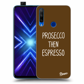 Picasee silikonový průhledný obal pro Honor 9X - Prosecco then espresso