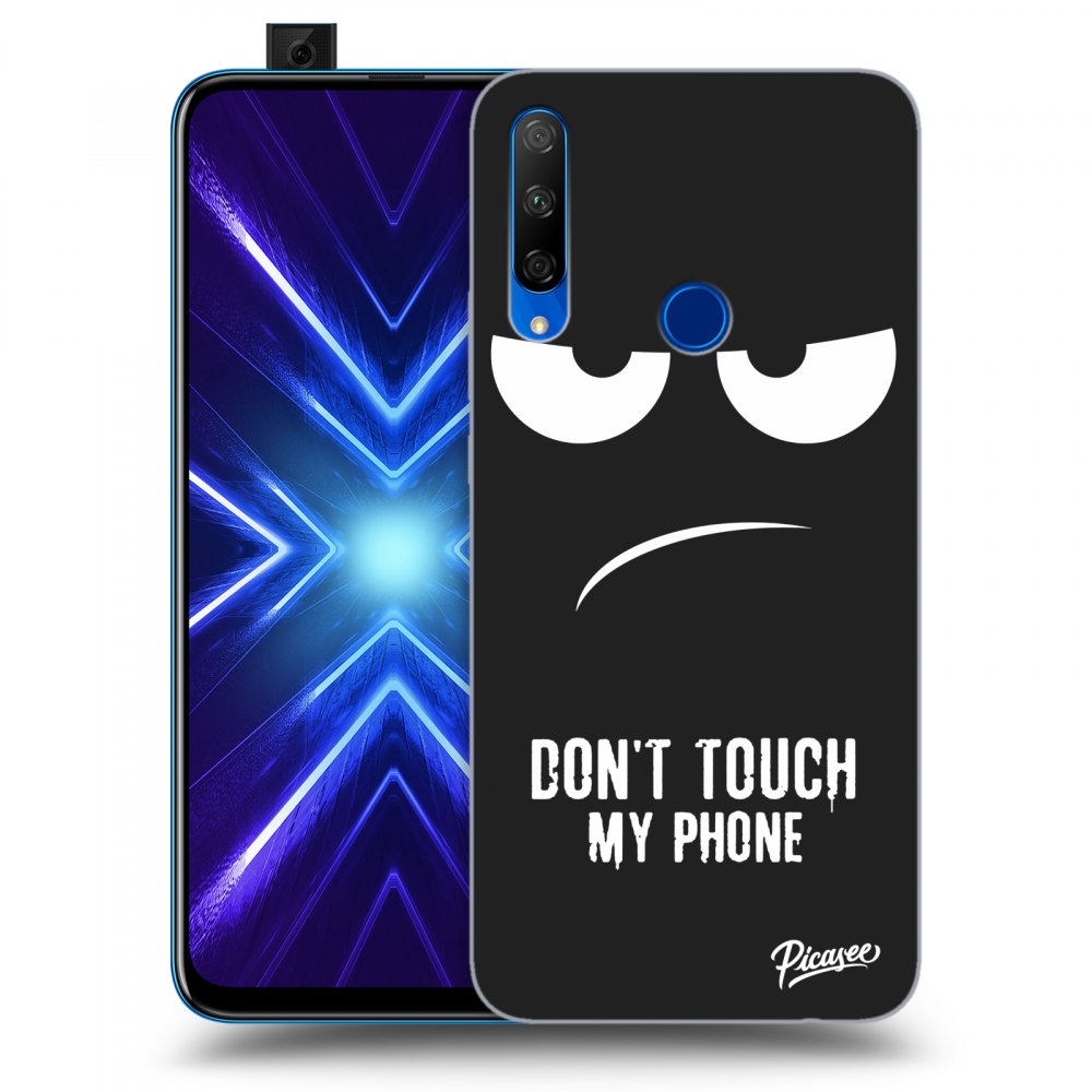 Picasee silikonový černý obal pro Honor 9X - Don't Touch My Phone