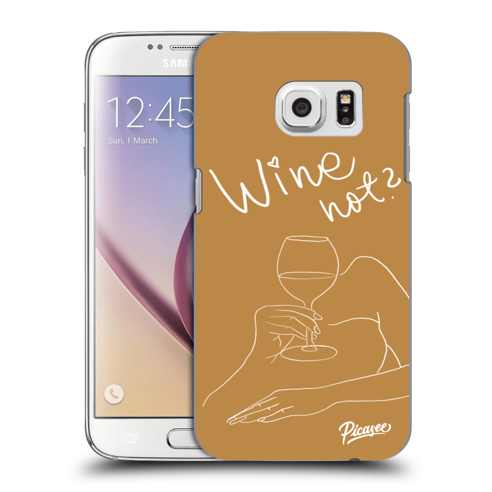Picasee silikonový průhledný obal pro Samsung Galaxy S7 G930F - Wine not