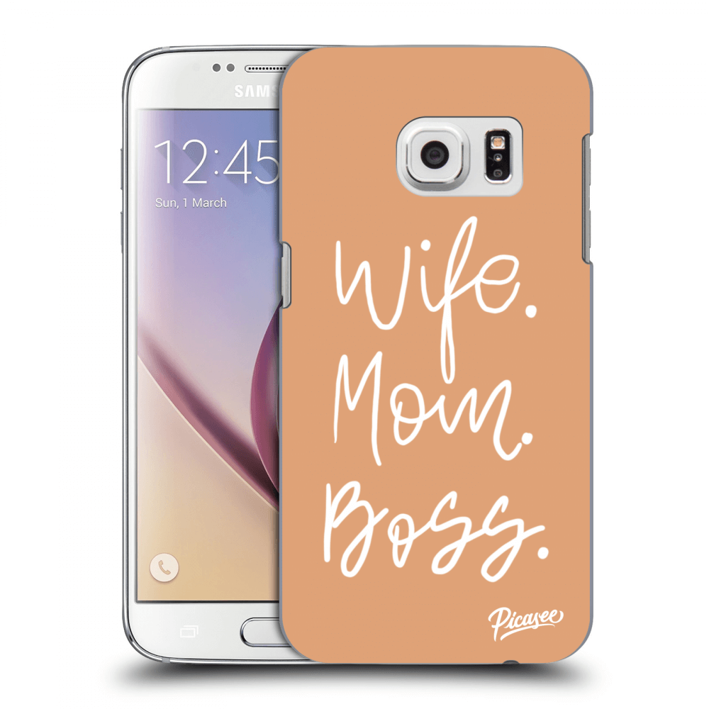 Picasee silikonový průhledný obal pro Samsung Galaxy S7 G930F - Boss Mama