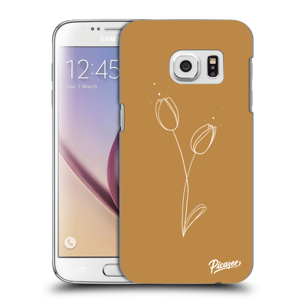 Picasee silikonový průhledný obal pro Samsung Galaxy S7 G930F - Tulips