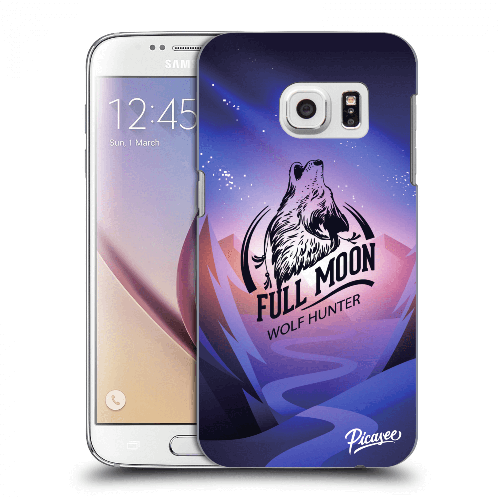 Picasee silikonový průhledný obal pro Samsung Galaxy S7 G930F - Wolf