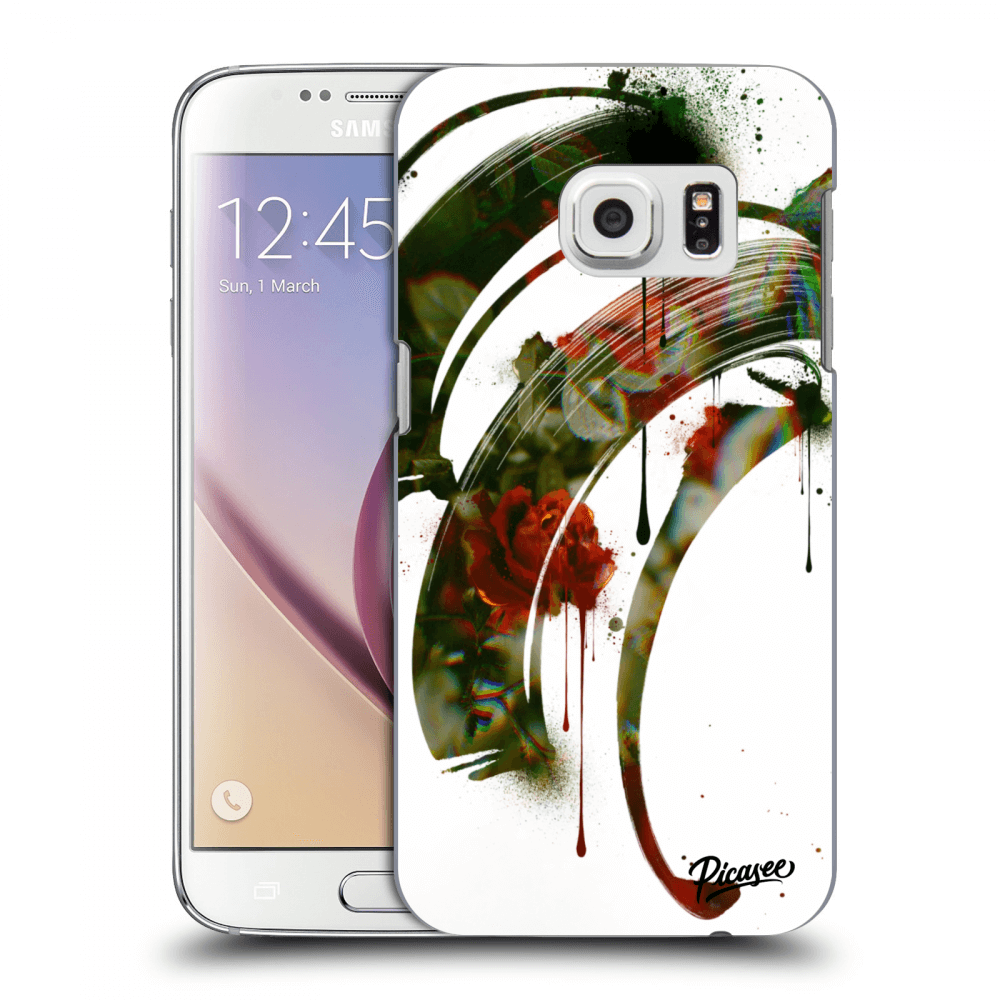 Picasee silikonový průhledný obal pro Samsung Galaxy S7 G930F - Roses white