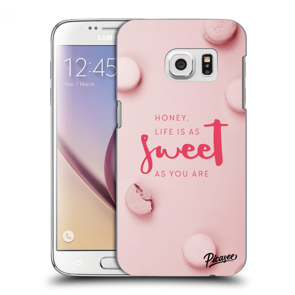 Picasee silikonový průhledný obal pro Samsung Galaxy S7 G930F - Life is as sweet as you are