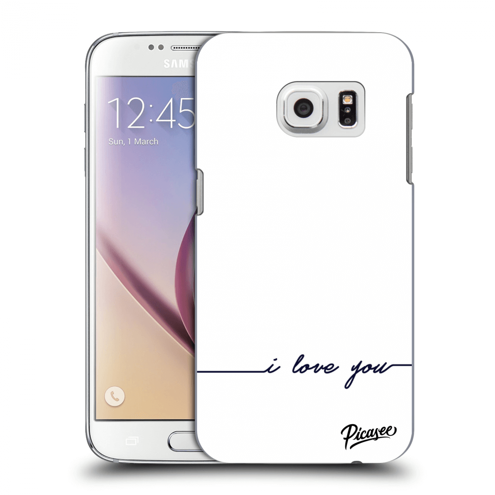 Picasee silikonový průhledný obal pro Samsung Galaxy S7 G930F - I love you