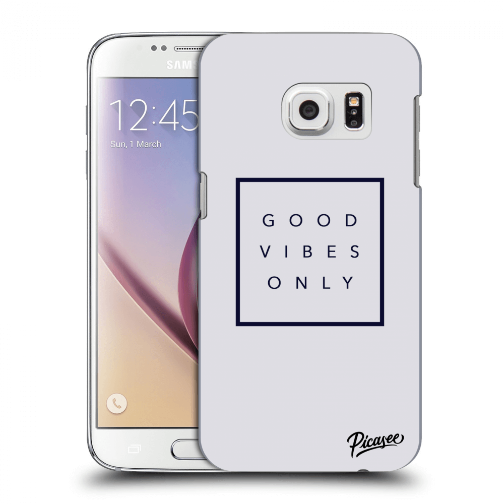 Picasee silikonový průhledný obal pro Samsung Galaxy S7 G930F - Good vibes only