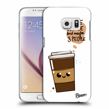 Picasee silikonový průhledný obal pro Samsung Galaxy S7 G930F - Cute coffee