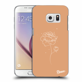 Picasee silikonový průhledný obal pro Samsung Galaxy S7 G930F - Peonies