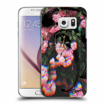 Picasee silikonový průhledný obal pro Samsung Galaxy S7 G930F - Rosebush black