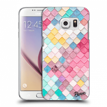 Picasee silikonový průhledný obal pro Samsung Galaxy S7 G930F - Colorful roof