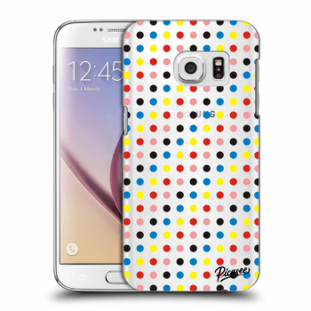 Picasee silikonový průhledný obal pro Samsung Galaxy S7 G930F - Colorful dots