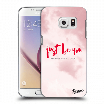 Picasee silikonový průhledný obal pro Samsung Galaxy S7 G930F - Just be you